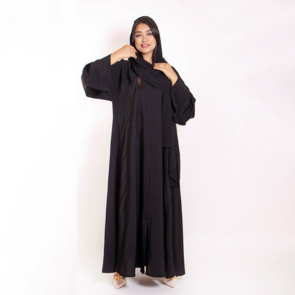 طقم عباية ملون كركمي